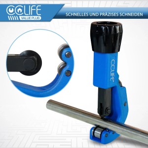 CCLIFE 2tlg Bremsleitung Rohrschneider Rohrabschneider Edelstahl 3 bis 22mm und 3 bis 35mm