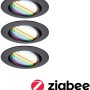 Paulmann Urail LED Einbaustrahler Set, rund, 90mm, RGBW, Zigbee Smart Home