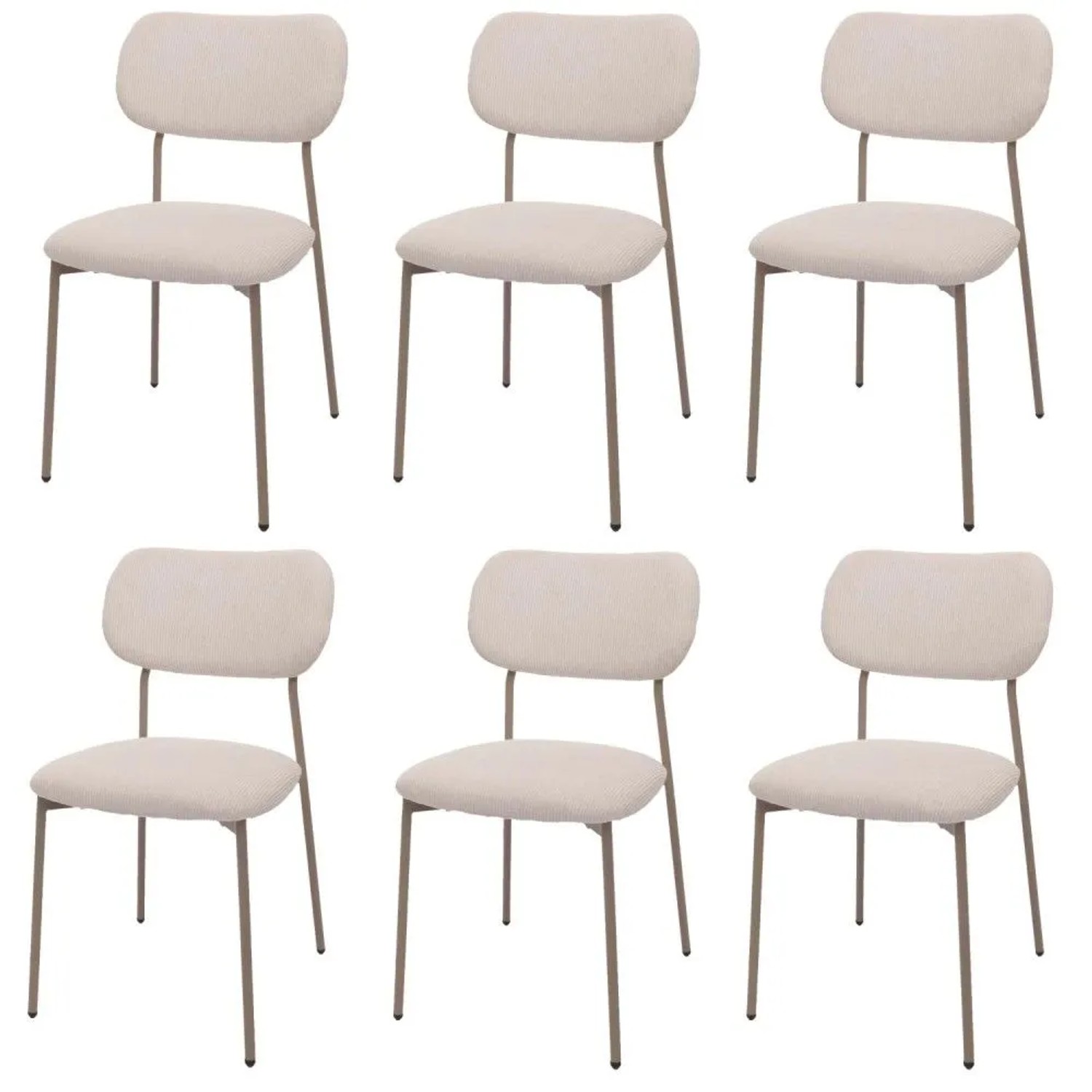 MCW Esszimmerstuhl O26 6er-Set Beige