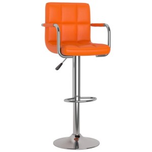 vidaXL Barhocker 2 Stk Orange Kunstleder 334600
