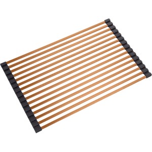 Aufrollbares Abtropfgitter Helika, 45x28 cm, Kupferfarben, für Spülen-Zubehör.