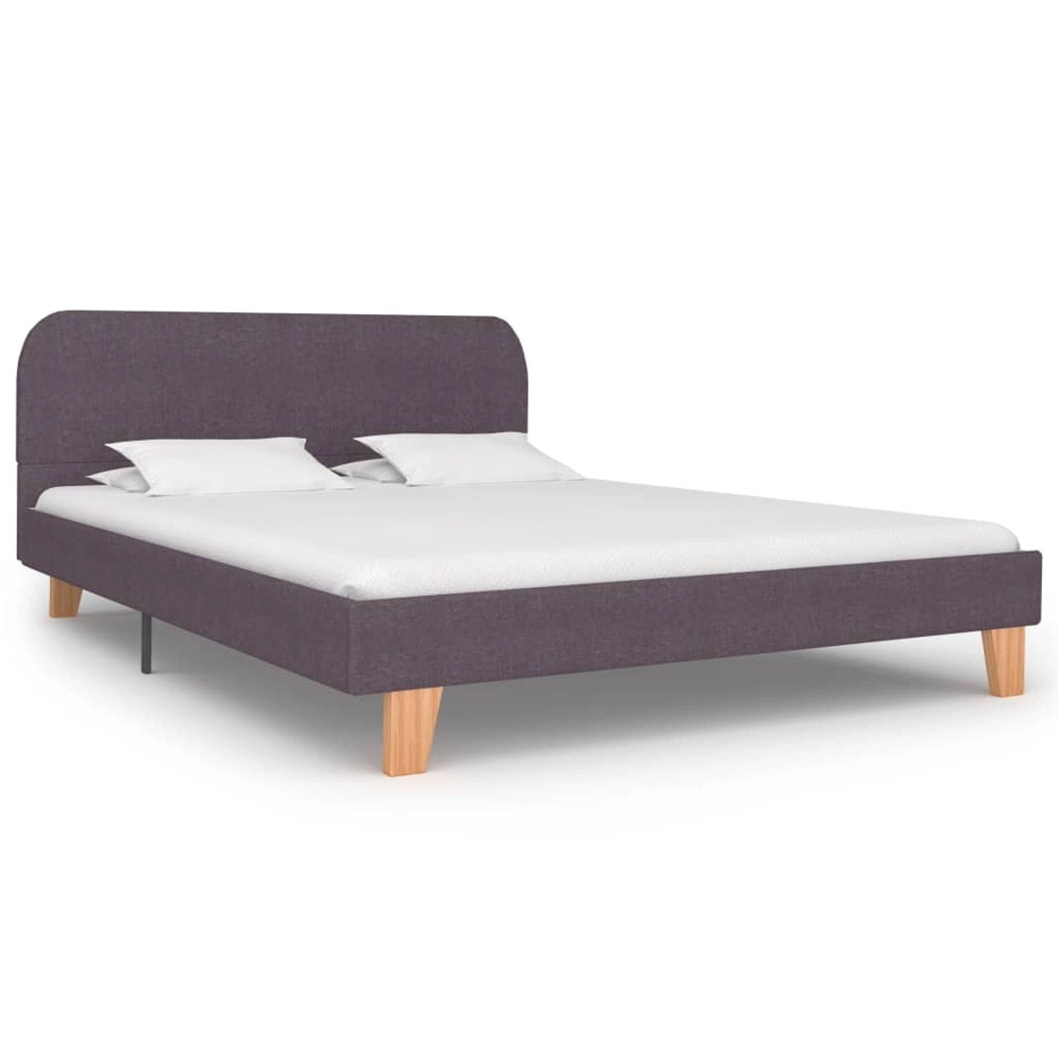 vidaXL Bettgestell ohne Matratze Taupe Stoff 90x200 cm 281068 günstig online kaufen
