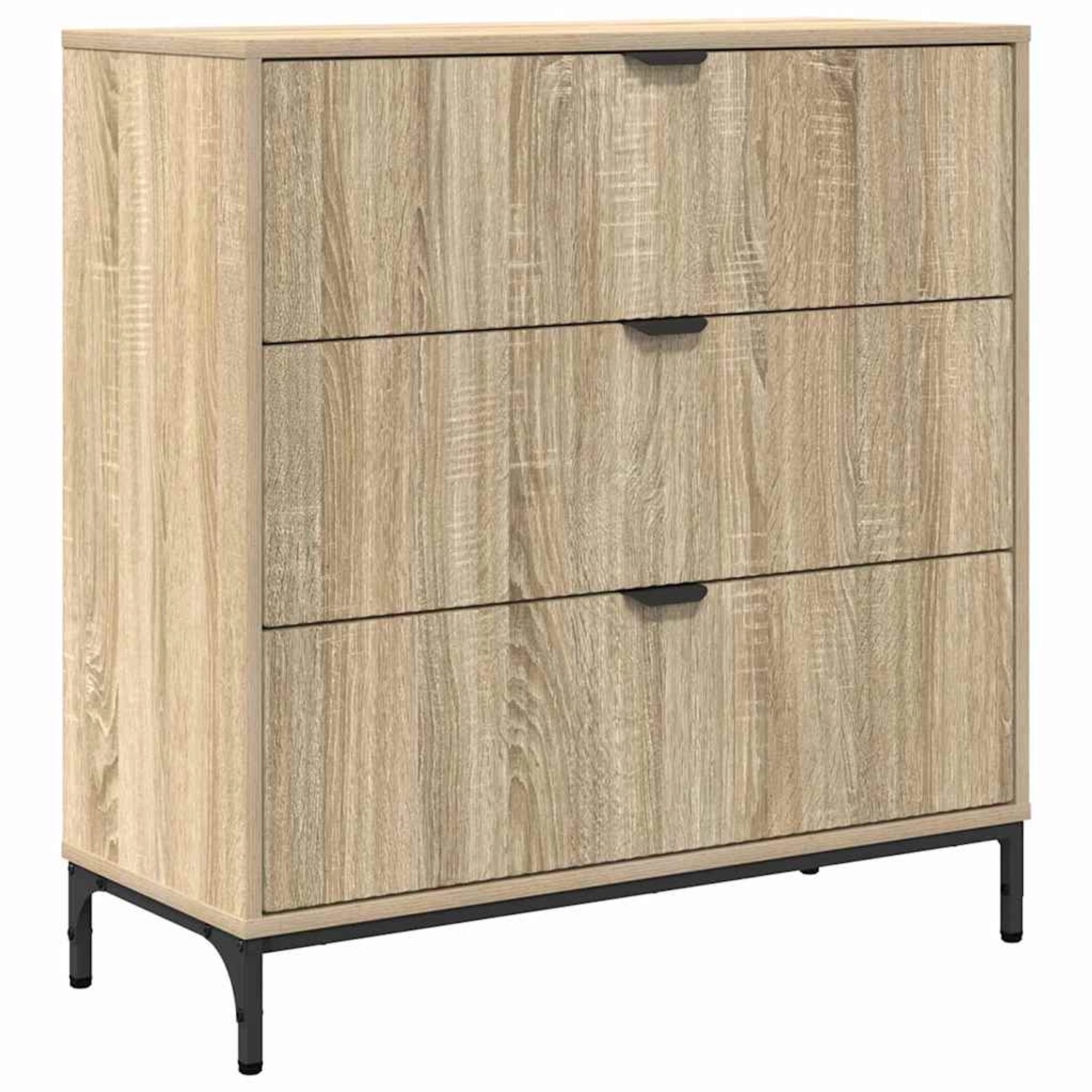 vidaXL Sideboard Sonoma-Eiche 79,5 x 33 x 82 cm Holzwerkstoff 883436 günstig online kaufen