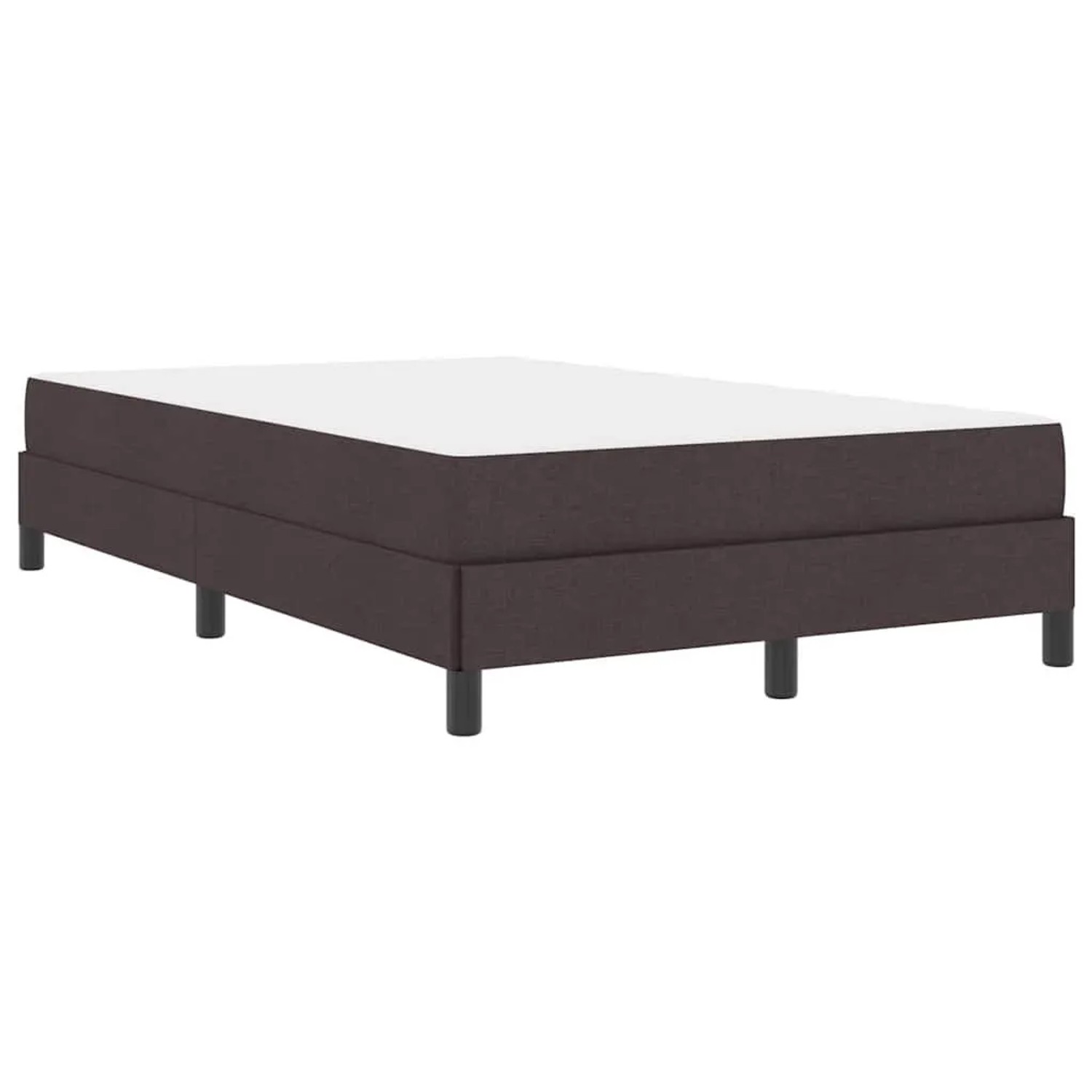vidaXL Boxspringbett mit Matratze Dunkelbraun 120 x 200 cm Stoff 3398482 günstig online kaufen