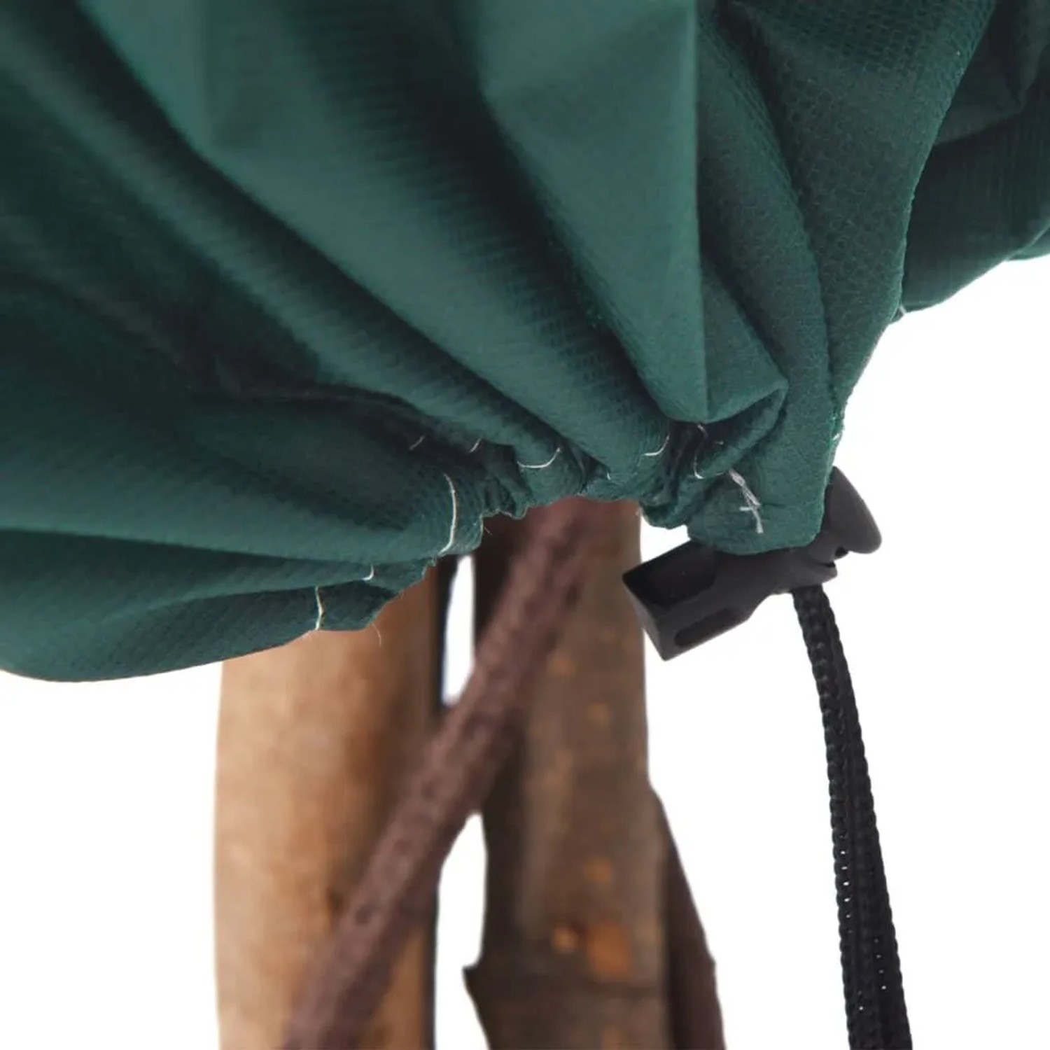 Wintervlies-Set (12 Stk.) mit Kordelzug für Pflanzen, 0,8x1,2m, grün.