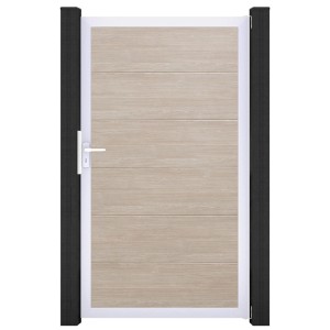 GroJa Steckzaun Tor BasicLine Universal-DIN EV1 Sheffield Oak, 1-flügelig.