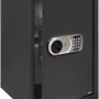 Offener, anthrazitfarbener KARAT Tresor Safemaxx mit elektronischem Zahlenschloss, 50x35x31 cm, 43 Liter.