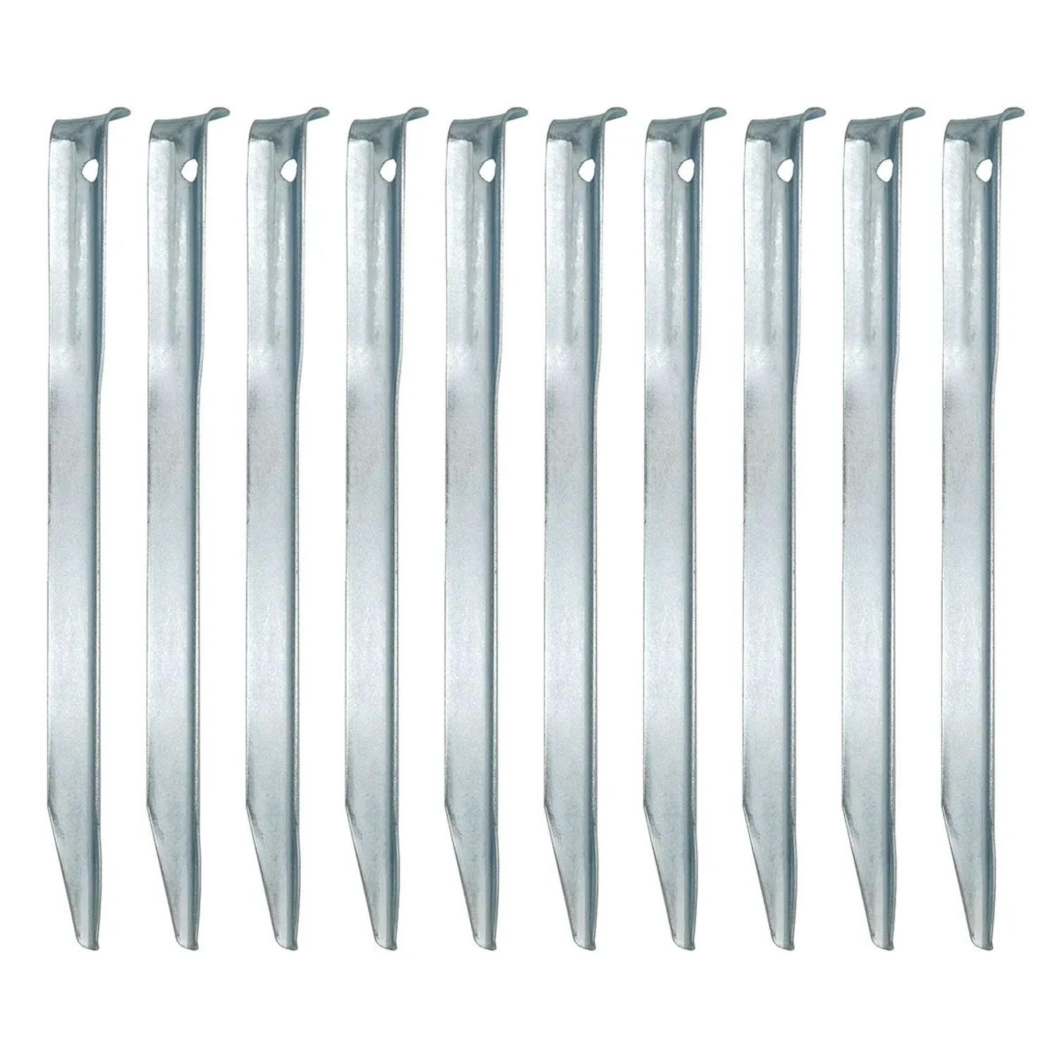 AMANKA XL Zelt-Heringe 10 Stück 230 x 23 mm Silberfarben