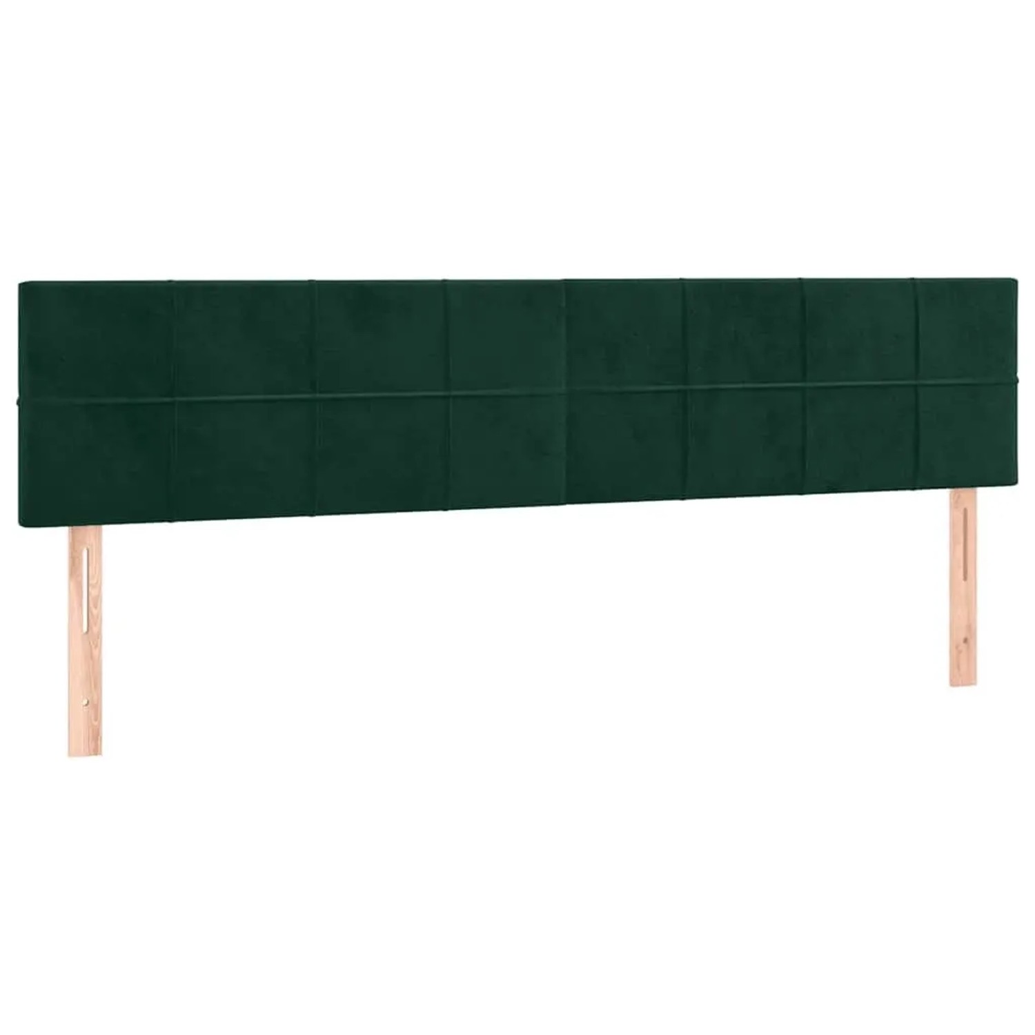 vidaXL Kopfteile 2 Stk Dunkelgrün 80x5x78/88 cm Samt 346071