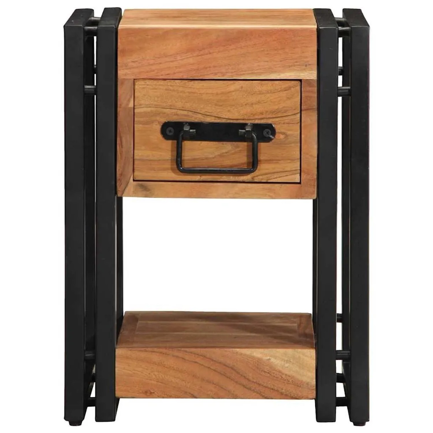 vidaXL Nachttisch Braun 30 x 30 x 40 cm Massivholz Akazie 4016710_6
