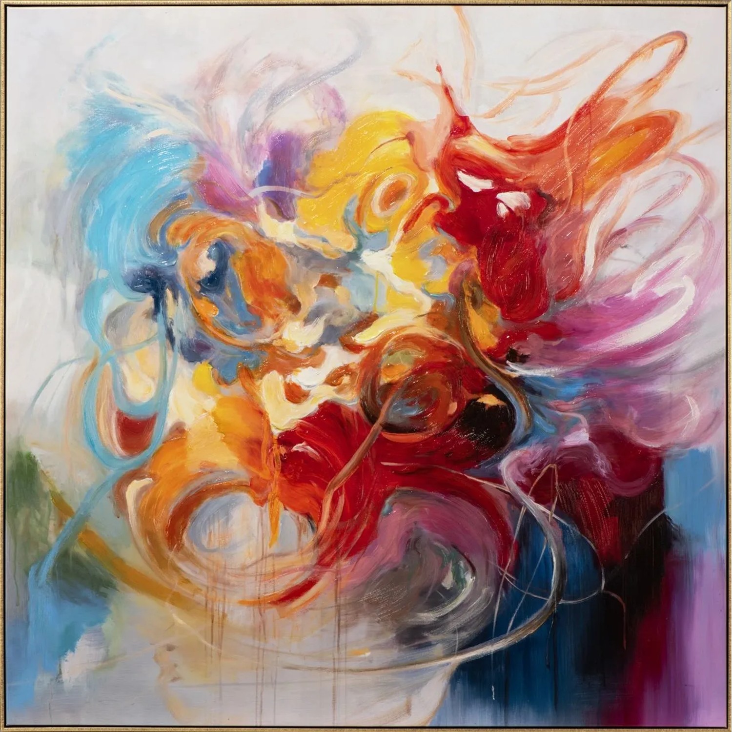 Art Universe Leinwandbild Joie De Vivre 115 x 115 cm