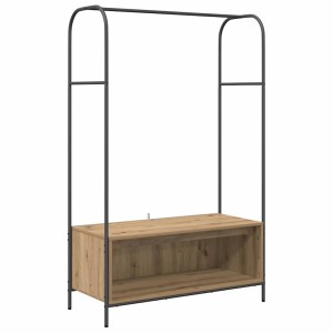 vidaXL Kleiderständer Braun 100 x 44 x 160 cm Holzwerkstoff 868456