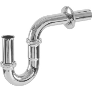 Verchromtes LUX Installationsset für Waschtischmontage, 38,9 mm (G 1 1/4), Siphon