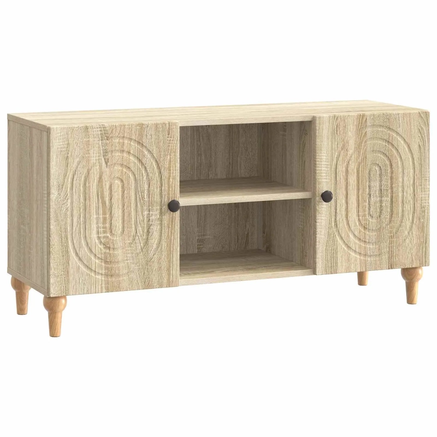 vidaXL TV-Schränk Sonoma-Eiche 102 x 34,5 x 50 cm Holzwerkstoff 894237