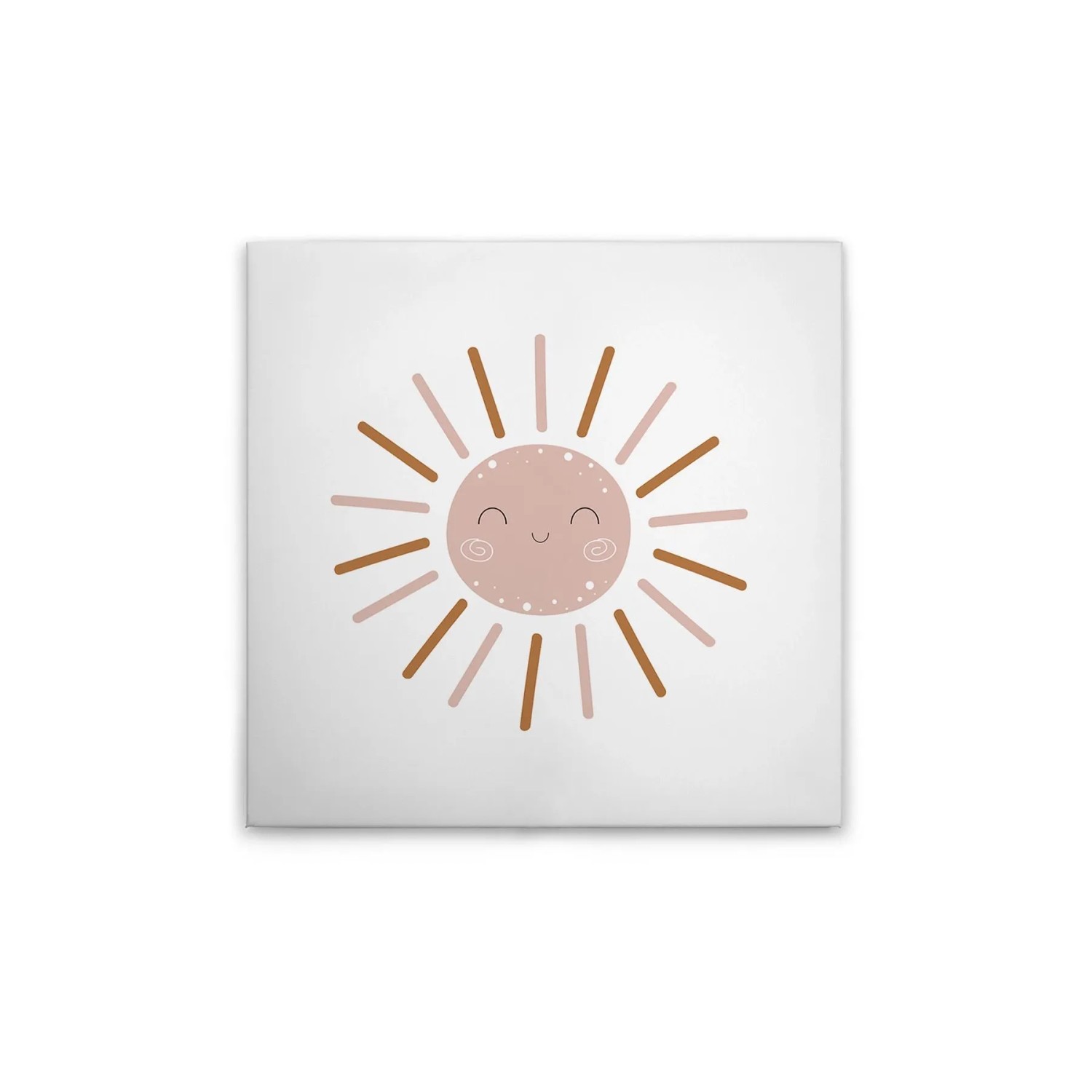 Tadessi Leinwandbild - M1-No.51607 - Kinderzimmer Sonne Rosa - 40 x 40 cm - Quadratisch