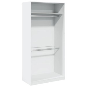 vidaXL Kleiderschrank Weiß 100x50x200 cm Holzwerkstoff 3307801