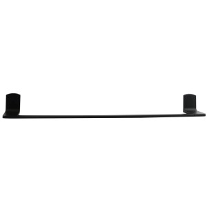 Spirella Taku Handtuchstange, 60 cm, schwarz matt, zur Wandmontage im Badezimmer.