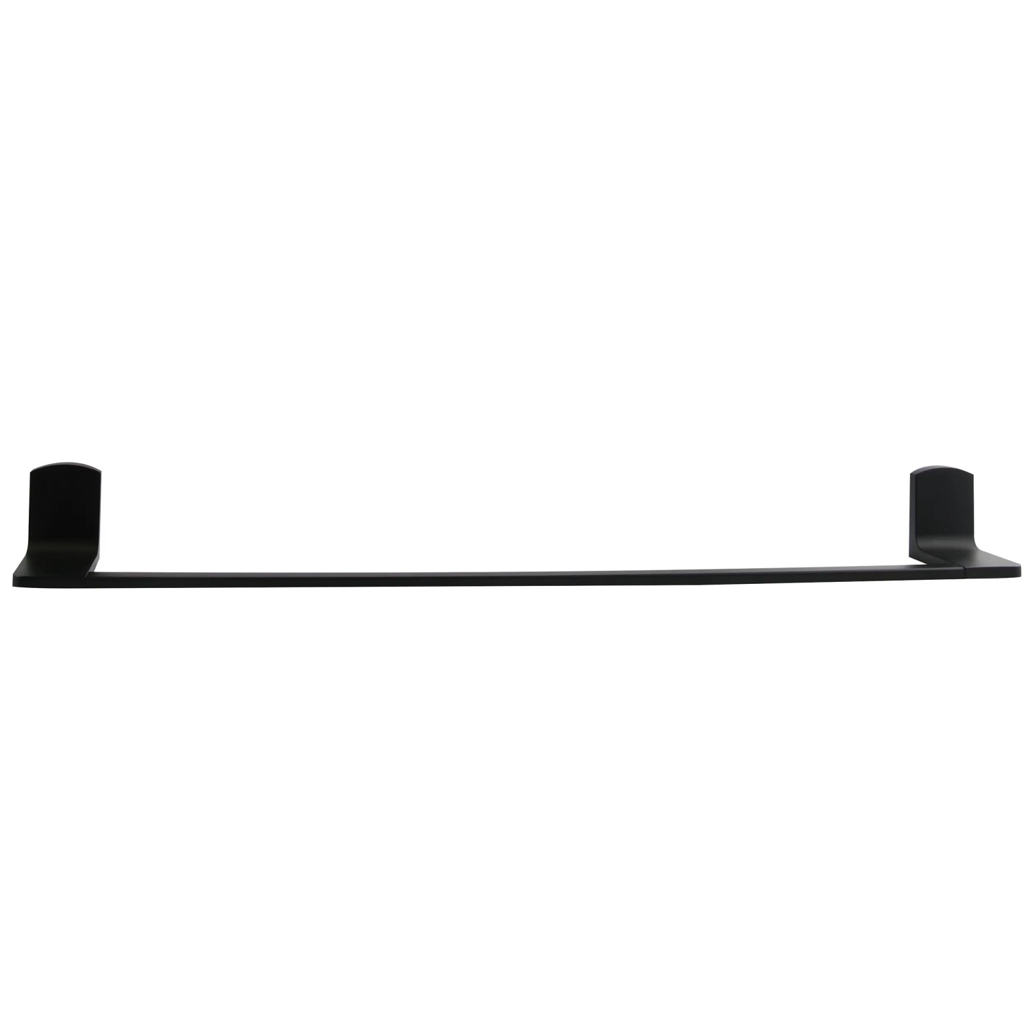 Spirella Taku Handtuchstange, 60 cm, schwarz matt, zur Wandmontage im Badezimmer.