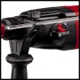 Detailaufnahme des Einhell TC-RH 620 4F Bohrhammers mit Tiefenanschlag und Funktionsschalter.