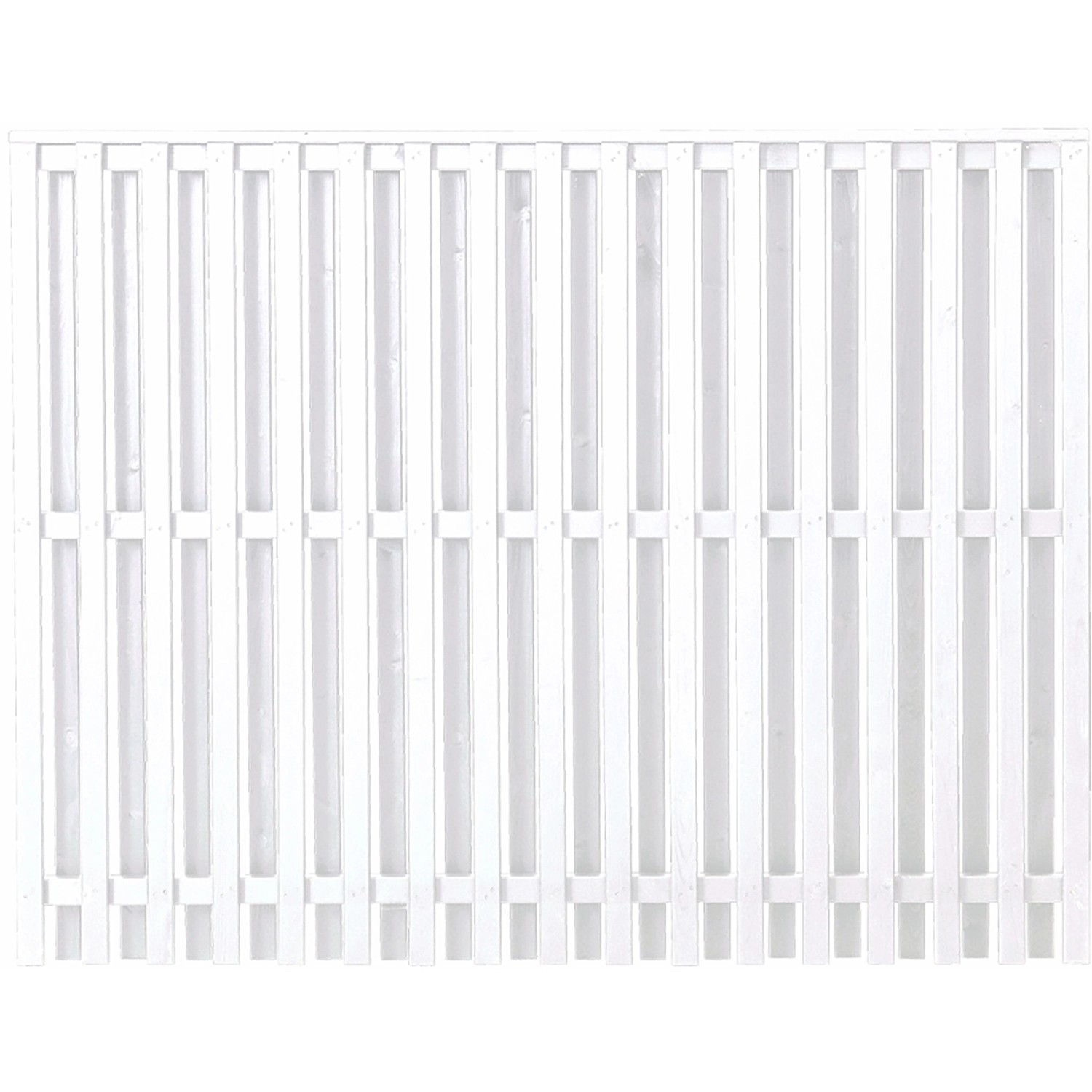 Sichtschutzzaun Nagano Nadelholz Weiß 180 cm x 140 cm günstig online kaufen