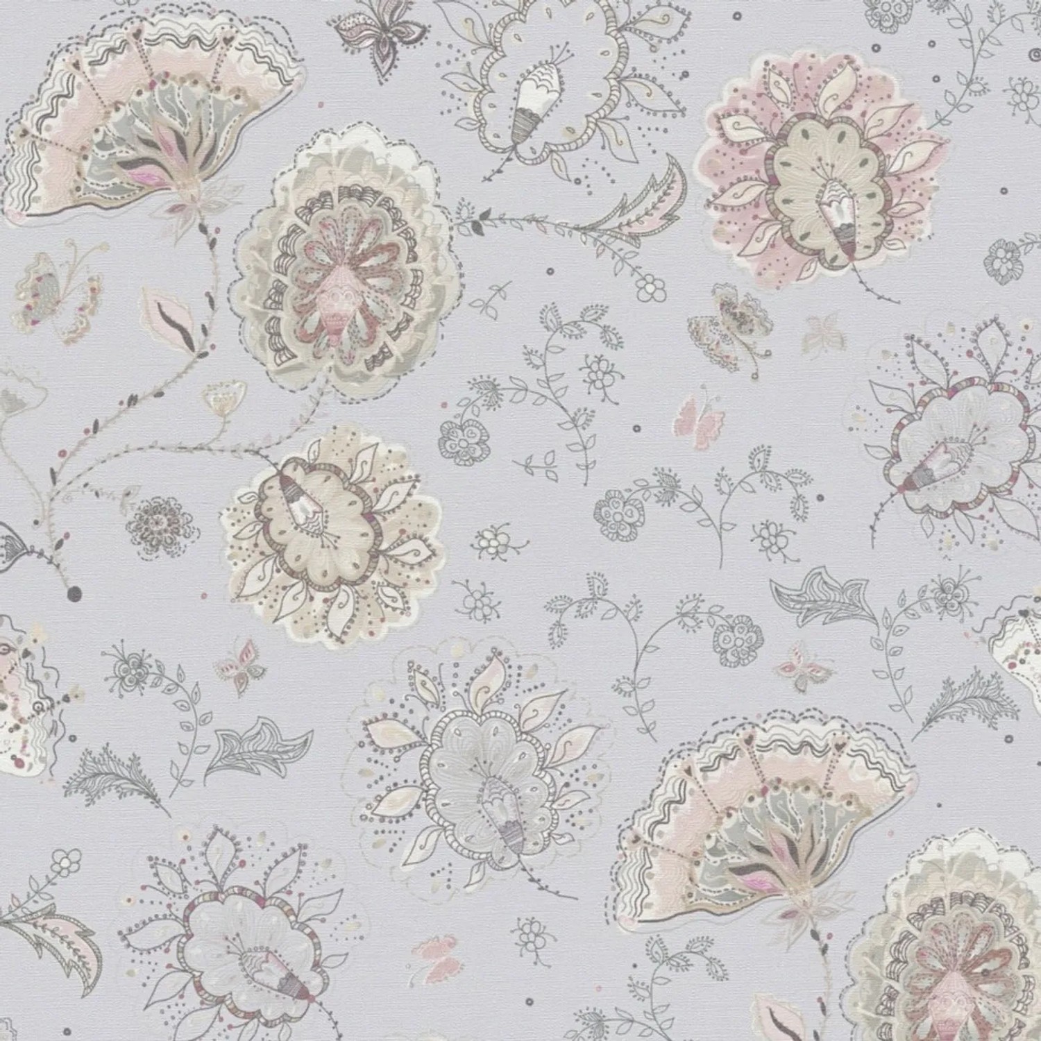 Tadessi Tapete Floral M1-No.4088 Vliestapete in Rosa