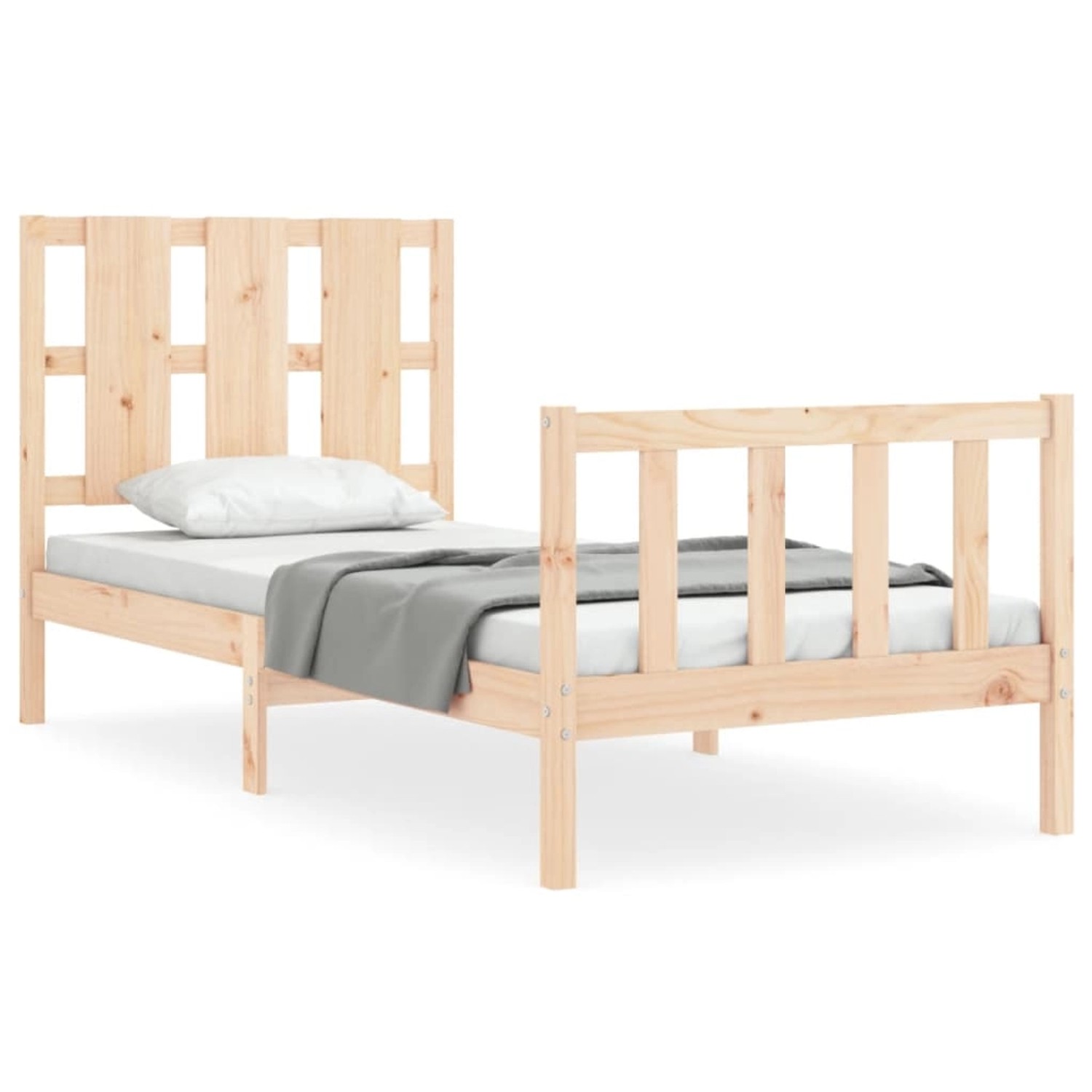 vidaXL Massivholzbett ohne Matratze 100x200 cm Kiefernholz 3192221 günstig online kaufen