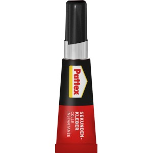 Pattex Sekundenkleber Flüssig, 3g Tube für schnelle Reparaturen im Haushalt & Werkstatt.