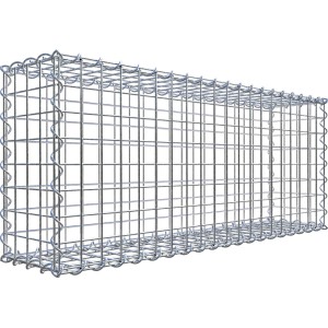 Gabiona Gabionenkorb, 40x100x20 cm, Maschenweite 5x5 cm, Drahtkorb für Einfassungen und Mauersysteme.