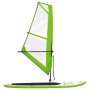 vidaXL Aufblasbares SUP-Board mit Segel Set Grün und Weiß 92735_3