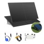 Solakon Balkonkraftwerk 900W mit Gartenhalterung, Solaranlage Komplettset mit Kabel und Wechselrichter.
