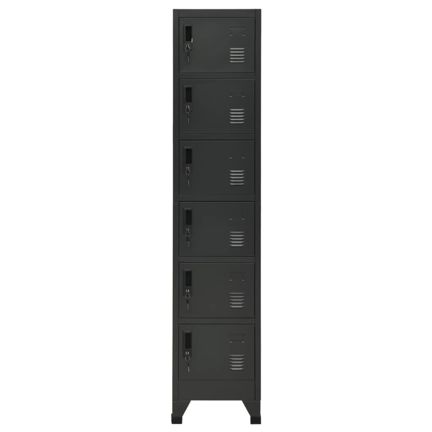 vidaXL Spind Schließfachschrank Anthrazit 38x40x180 cm Stahl günstig online kaufen