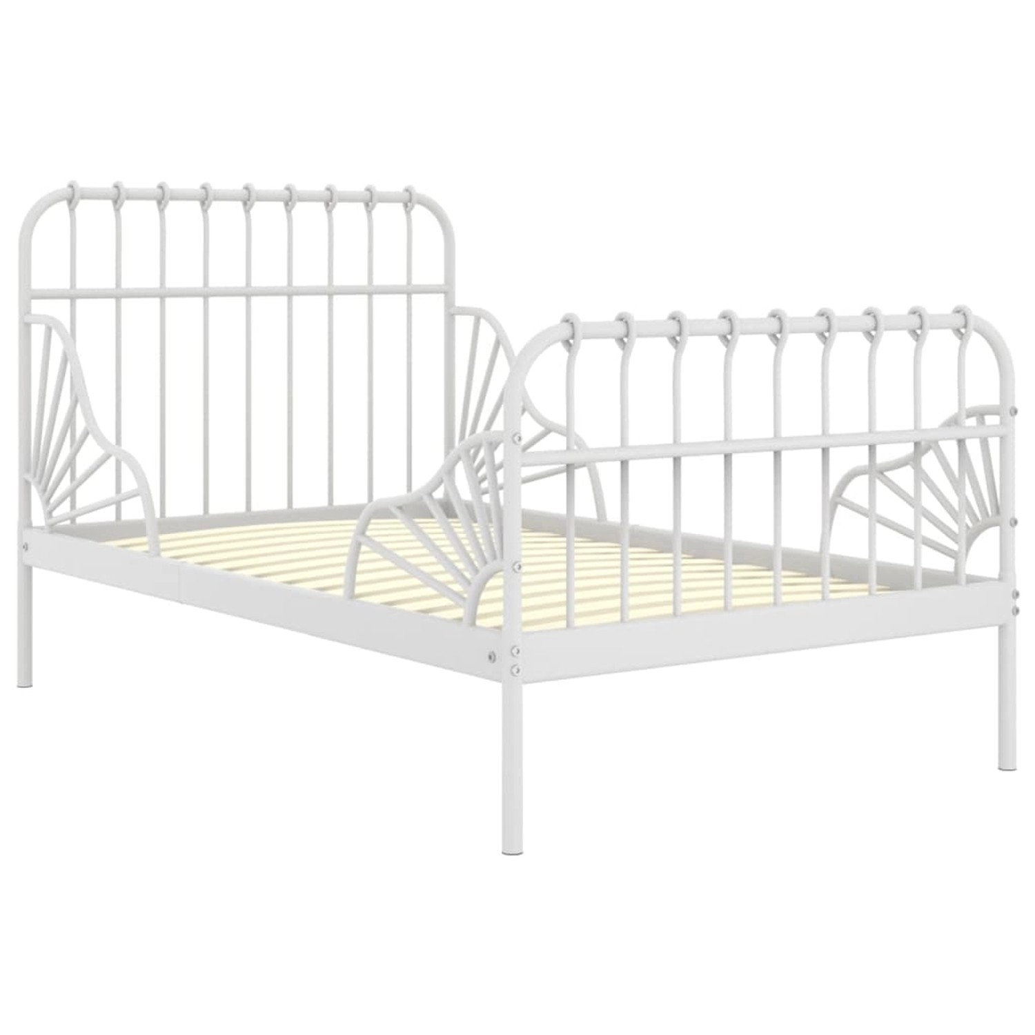 Ausziehbett Weiß Metall 80x130/200 Cm günstig online kaufen