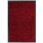 Rote Floordirekt Schmutzfangmatte Space 205, 90x150cm, mit rutschfestem TPE-Rücken.