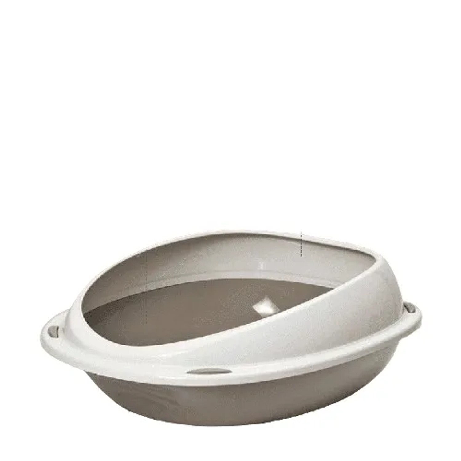 Rohrschneider Katzentoilette Shuttle in Verschiedenen Farben mit Spielkugel 2er Set Grau