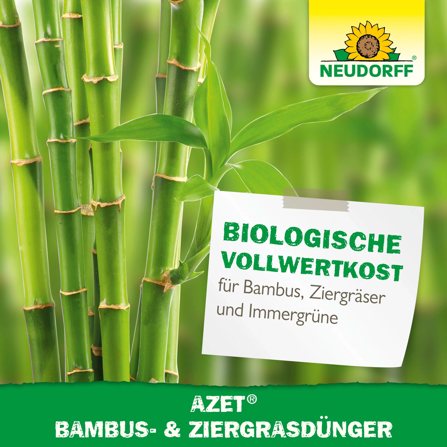 Neudorff Azet Bambus- und Ziergras-Dünger 1,75kg für kräftiges Wachstum und grüne Blätter.