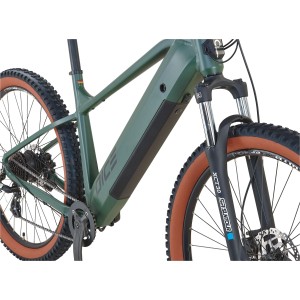 Prophete E-Bike MTB Dice 1.0, bronze-grün, 27,5 Zoll, mit integriertem Akku.