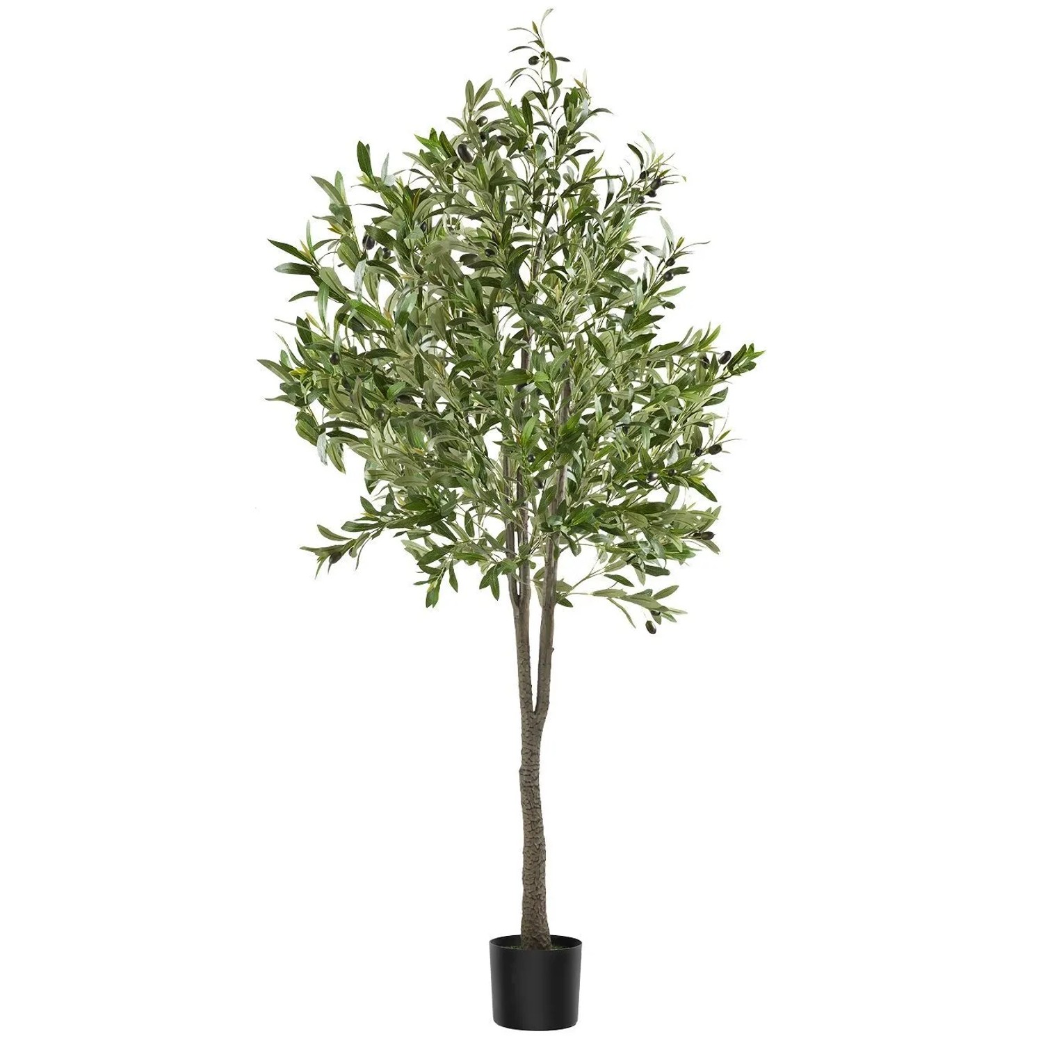 Tectake Künstlicher Olivenbaum Oleand Verschiedene Größen Detailliert Und Naturgetreu 40 X 40 X 180 Cm Grün