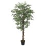 Künstlicher Ahornbaum, 120 cm hoch, mit 336 grünen Blättern im Topf. Dekorative Kunstpflanze für Innenräume.