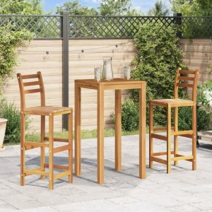 DELUKE Barhocker LENI 2er Set Massivholz Akazie Barstühle Küchenhocker Thekenhocker Für Küche Hausbar