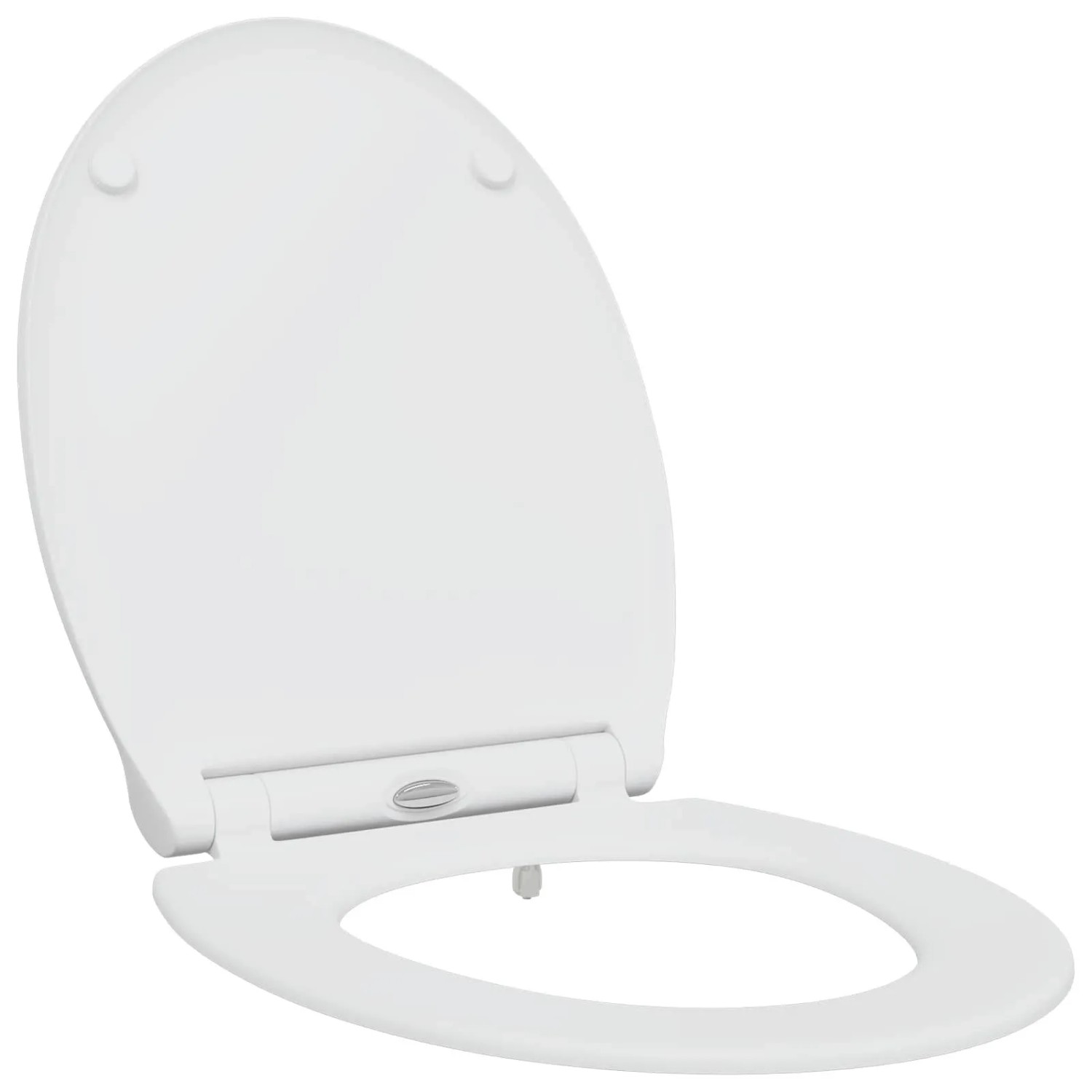 vidaXL Toilettensitz Weiß 47 x 37,5 x 3,8 cm Duroplast 42002365