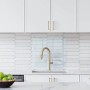 Tulup Küchenrückwand Glas Transparent Küchenrückwand Glas Klar 60x60 cm Küchen Spritzschutz aus Glas Klar_7