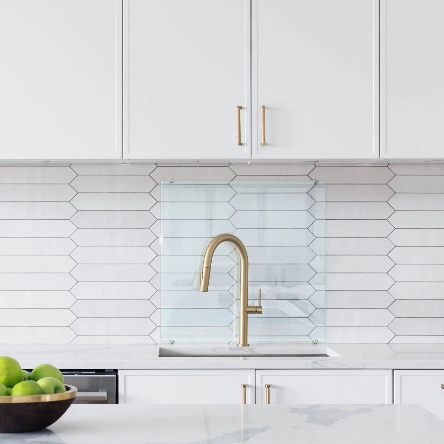 Tulup Küchenrückwand Glas Transparent Küchenrückwand Glas Klar 60x60 cm Küchen Spritzschutz aus Glas Klar_7