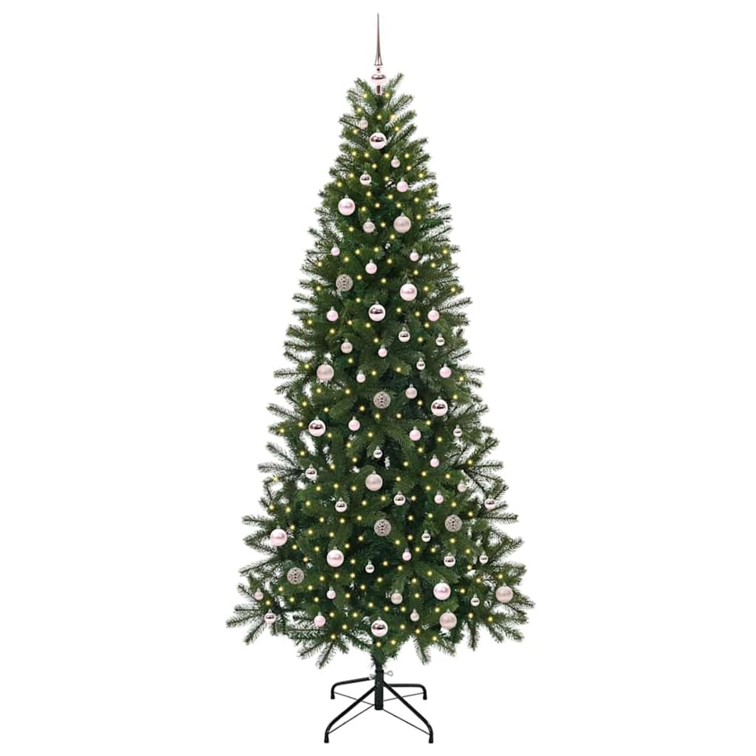 vidaXL Künstlicher Weihnachtsbaum mit 300 LEDs Grün 240 cm PE und PVC 3397382