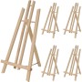 Artina London Staffelei 5er Set aus Kiefernholz, ideal für Tisch und Präsentation.