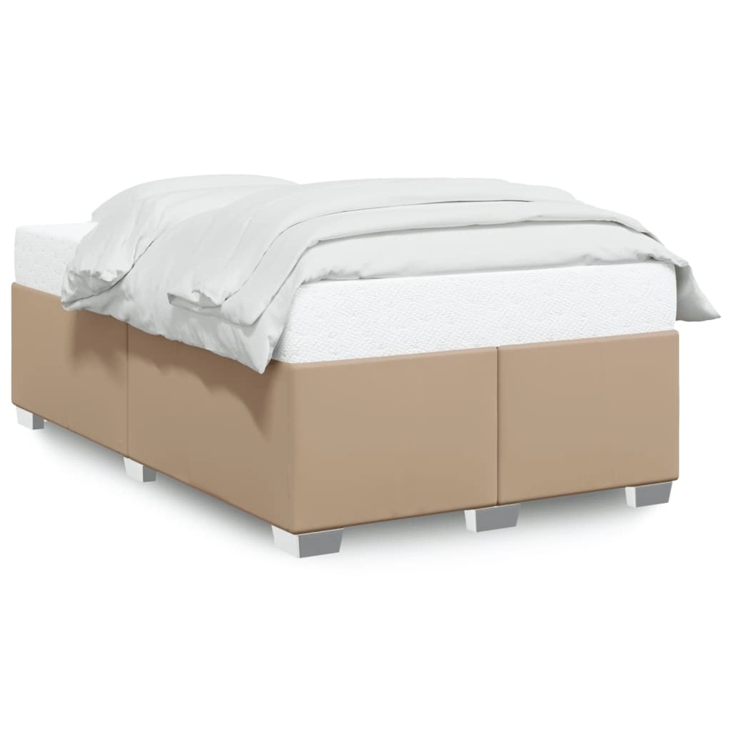 vidaXL Bettgestell ohne Matratze Cappuccino-Braun 120x190cm Kunstleder 3284 günstig online kaufen