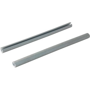 36 Speichenreflektoren für Fahrräder, graue Kunststoffstäbe für erhöhte Sichtbarkeit.