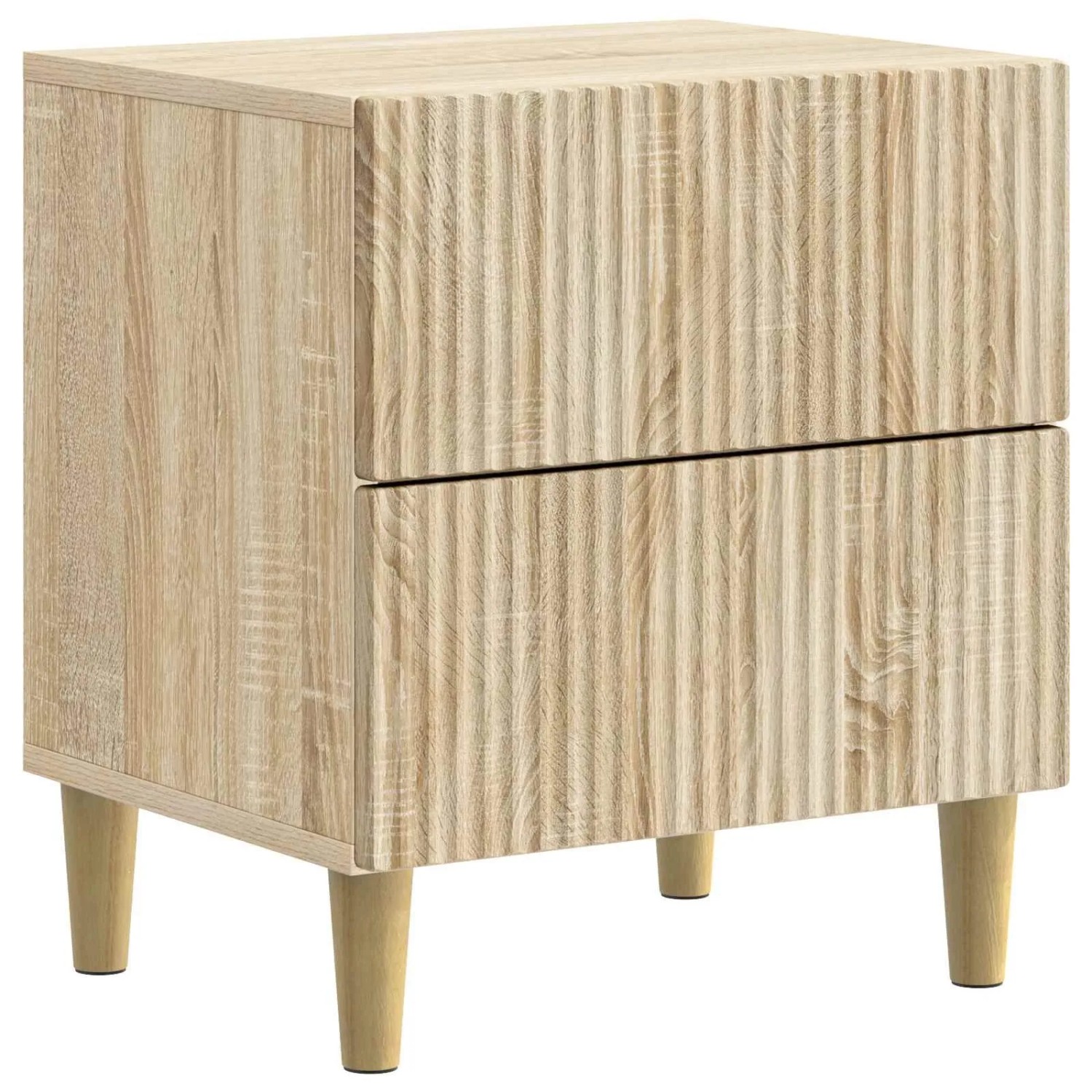 vidaXL Nachttisch Sonoma-Eiche 43 x 34,5 x 48 cm Holzwerkstoff 894529