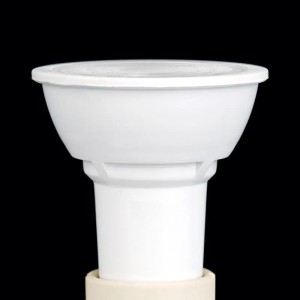 Weiße Orion LED-Reflektorlampe GU10, 5W, warmweißes Licht.