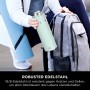 Mintfarbene Ninja Thirsti Trinkflasche (530ml) mit Rucksack und Yogamatte.