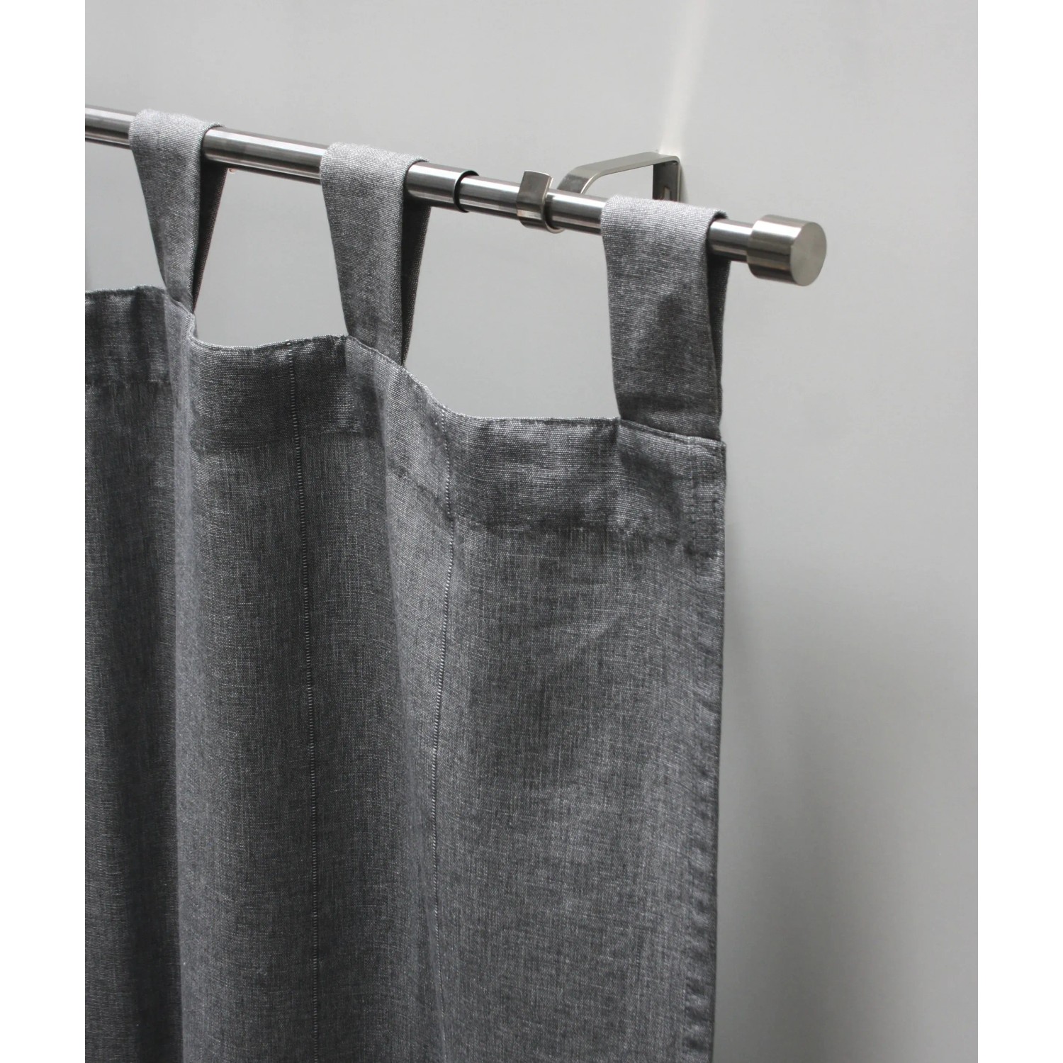 Asta Per Tende Gardinia Lisa - Binario Curvo Estendibile 180-240cm, Nero Opaco - Foto 10